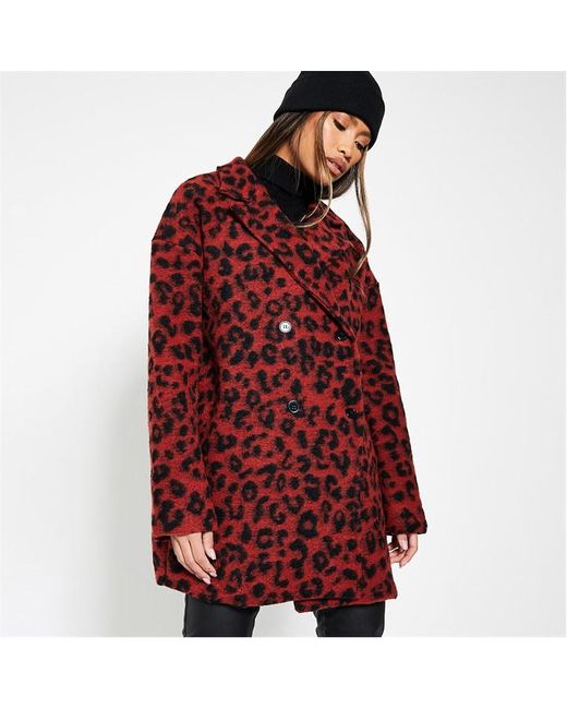 I Saw It First Leopard Print Formal Button Up Coat