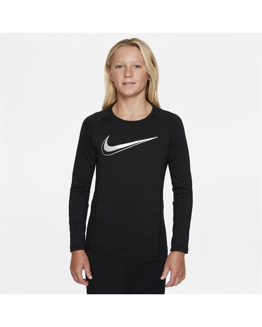 Nike Dri-Fit Long Sleeve Crew T-Shirt Juniors