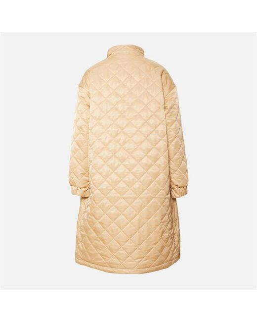 Missguided Longline Quilted Maternity Coat