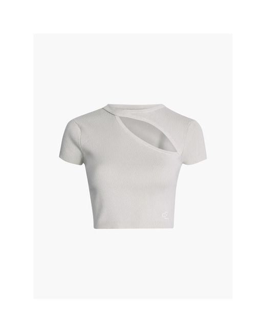 Calvin Klein Jeans Asym Cut Out Knitted Top