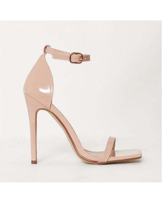 Missguided Square Toe Heeled Sandals