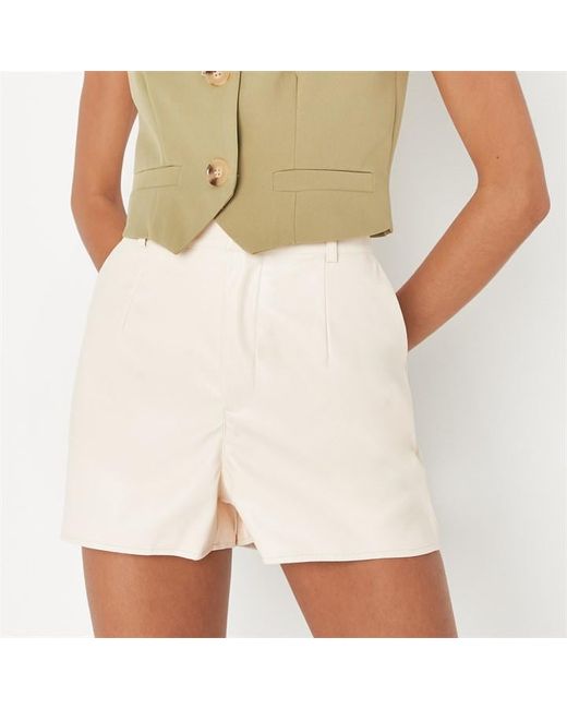 Missguided Faux Leather Shorts