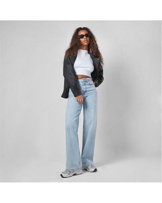 Missguided Premium High Waisted Parallel Jeans