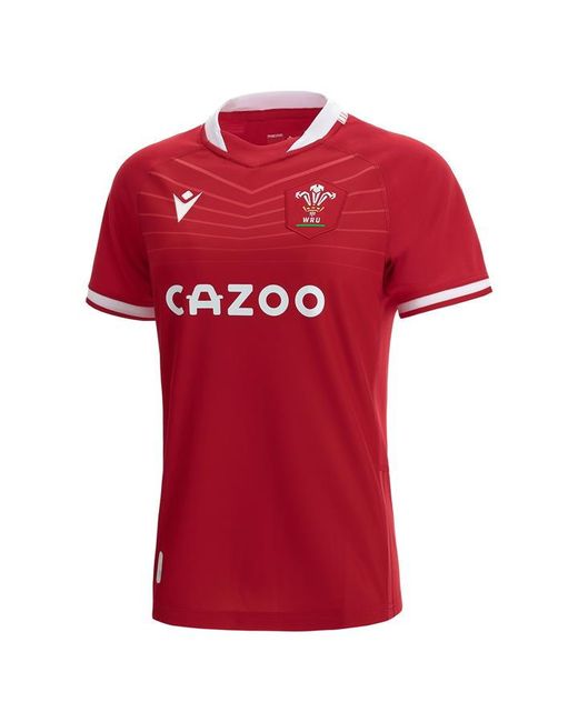 Macron Wales Home Rugby Shirt 2021 2022 Ladies