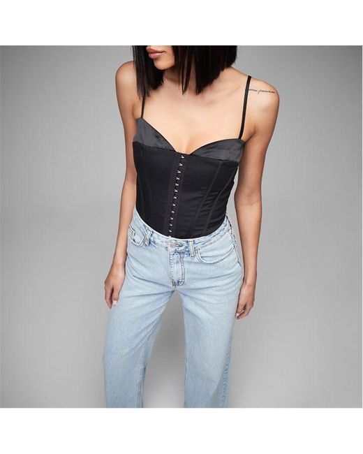 Missguided Hook and Eye Cami Corset Top