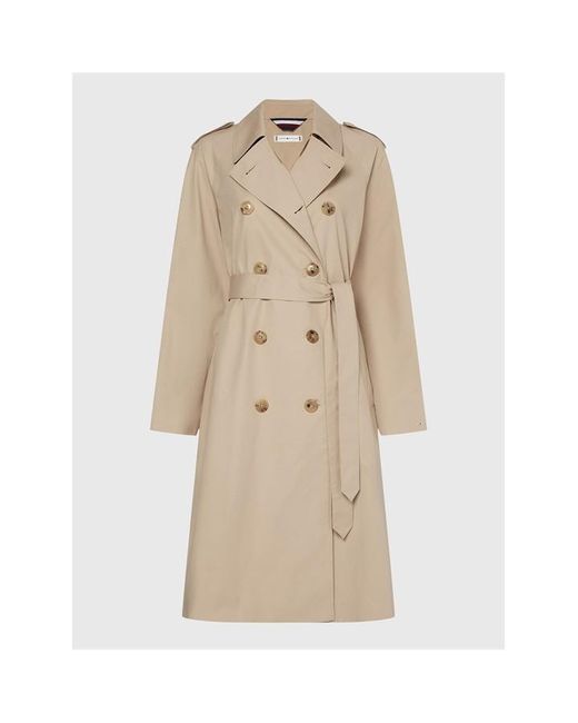 Tommy Hilfiger Cotton Blend Db Trench