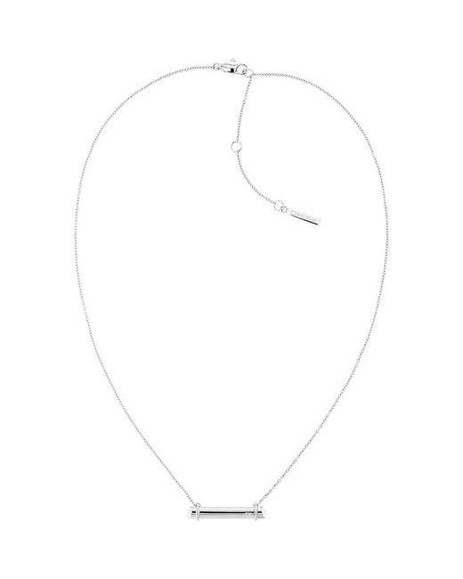 Calvin Klein Ladies polished stainless steel necklace