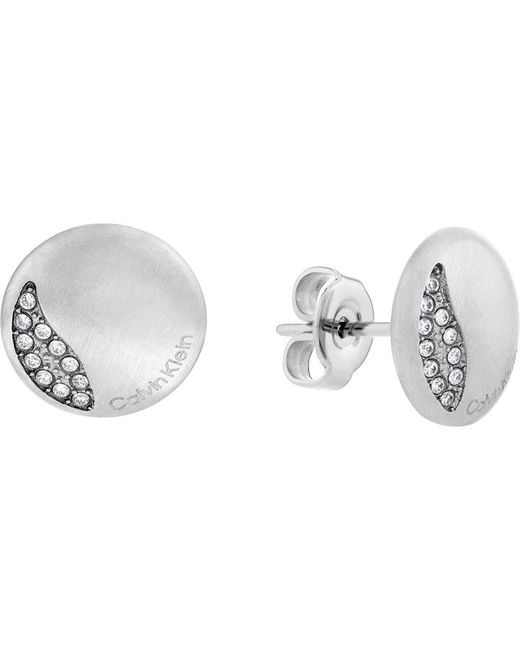 Calvin Klein Ladies stainless steel crystal earrings