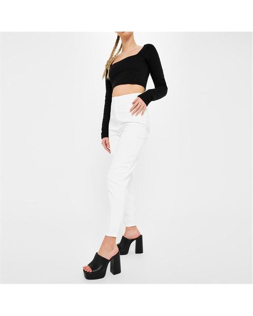 Missguided Tailored Straight Leg Trousers