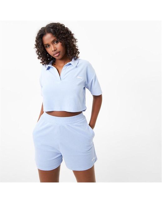 Slazenger ft.Wolfie Cindy Towelling Cropped Polo