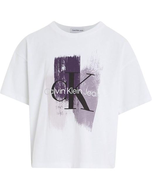 Calvin Klein Jeans Brush Stroke Monogram T-Shirt