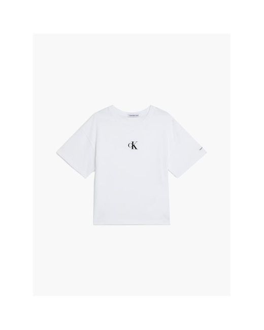 Calvin Klein Jeans Ck Logo Boxy T-Shirt