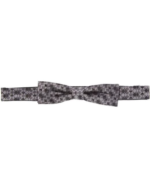Kenneth Cole Alexis Geo Triangle Jacquard Pre Tied Bow Tie
