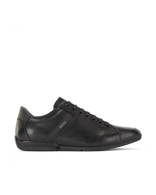 Boss Saturn Smooth Leather Trainers