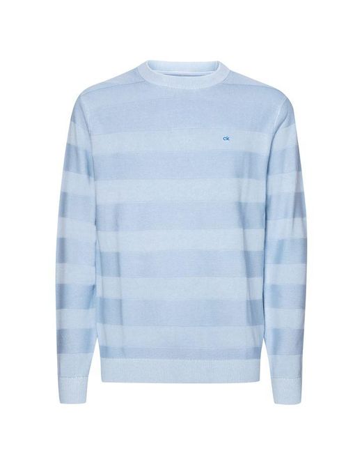 Calvin Klein Stripe Logo Chest Sweater