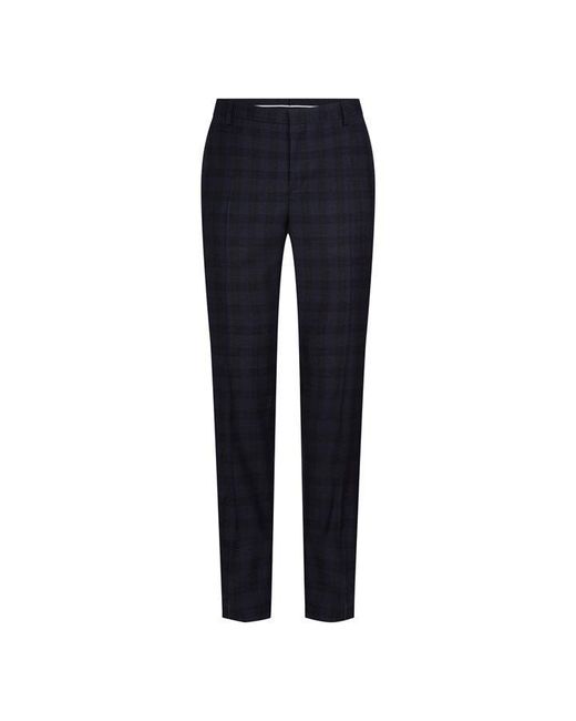 Calvin Klein Flannel Check Wool Trousers