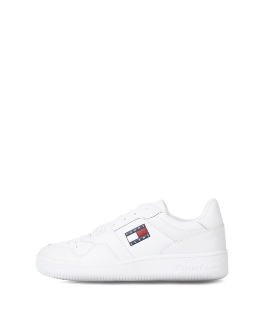 Tommy Jeans Retro Leather Basket Trainers