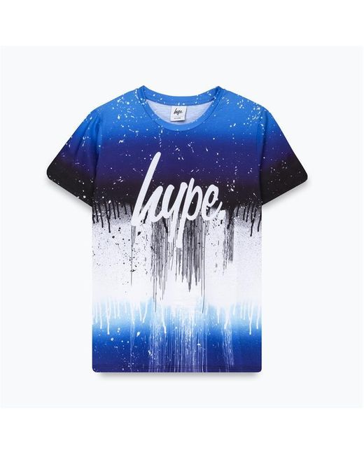 Hype Black Drip Print T-Shirt