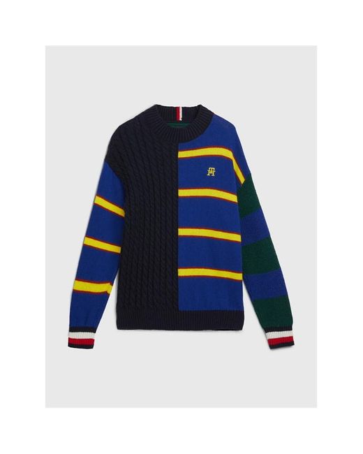 Tommy Hilfiger Multi Stripe Varsity Sweater