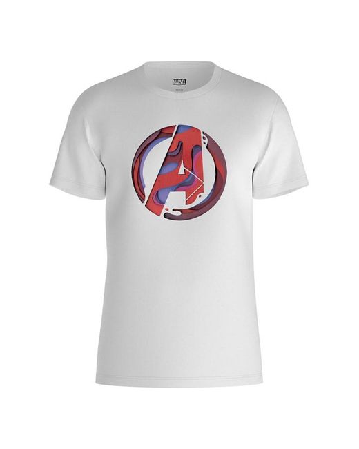 Marvel Paper Avenger Symbol T-Shirt