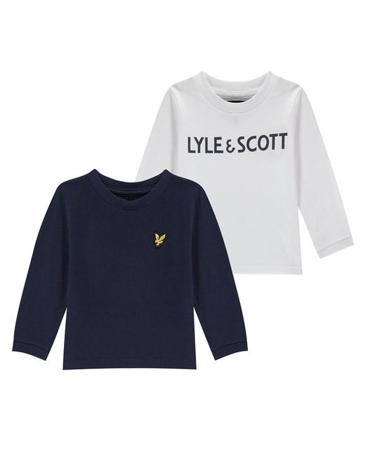 Lyle & Scott 2 Pack Long Sleeve T Shirt