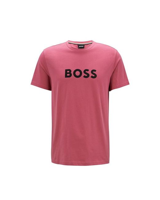 Boss Logo Print T-Shirt