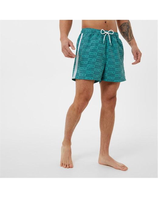 Jack Wills All Over Print Swim Shorts