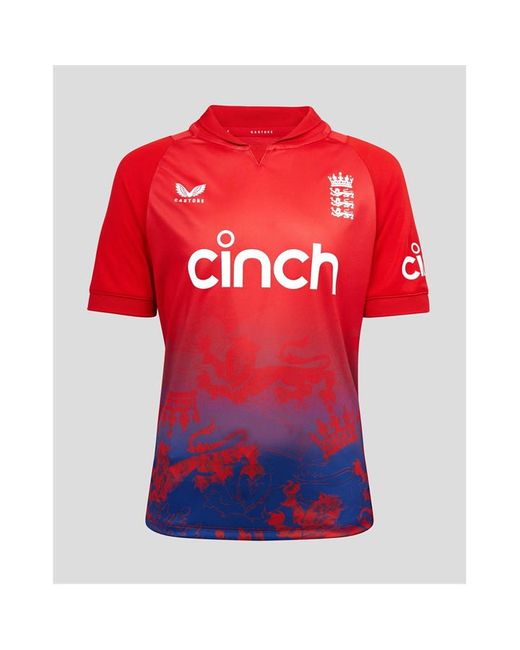 Castore England Cricket T20 Shirt 2023 2024 Juniors