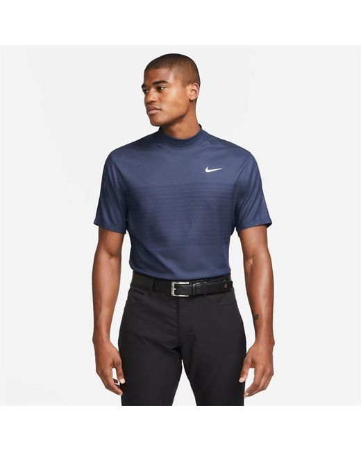 Nike Dri-FIT ADV Tiger Woods Mock-Neck Jacquard Golf Polo