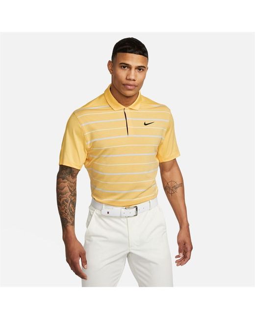 Nike Dri-FIT Tiger Woods Striped Golf Polo