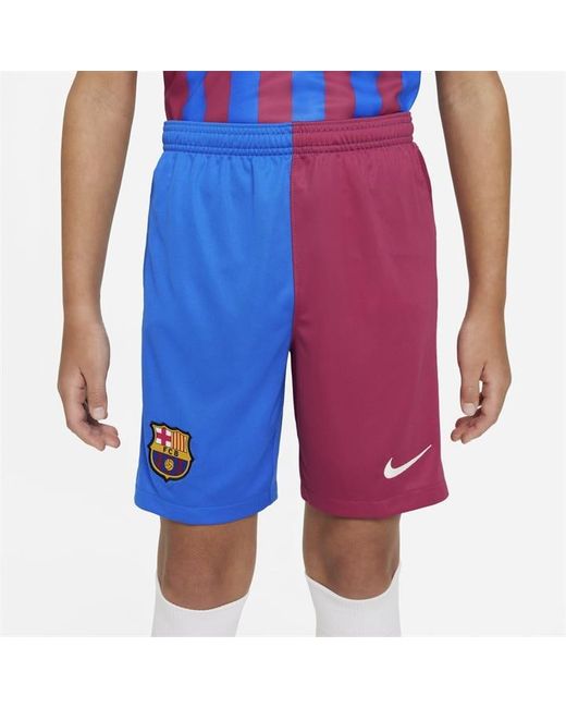 Nike Barcelona Home Shorts 2021 2022 Junior