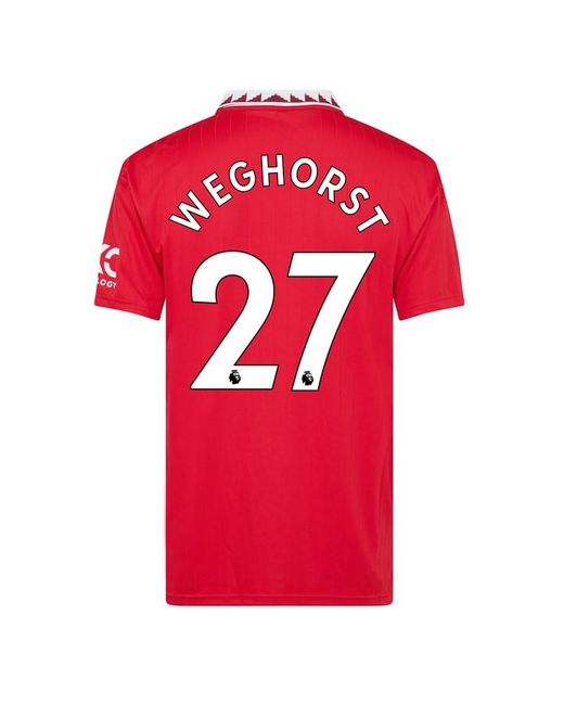 Adidas Manchester United FC Weghorst Home Shirt 2022/2023