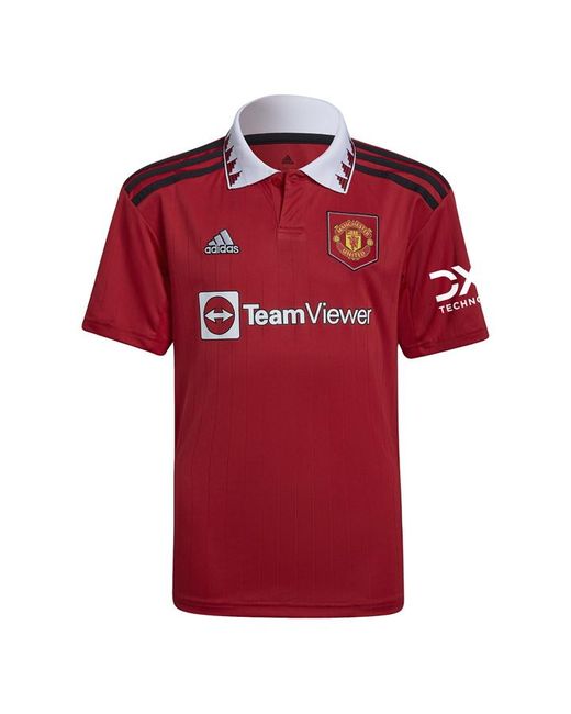 Adidas Manchester United FC Home Shirt 2022 2023 Juniors
