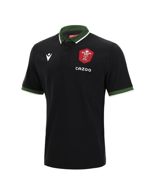 Macron Wales Short Sleeve Alternate Classic Rugby Shirt 2021 2022