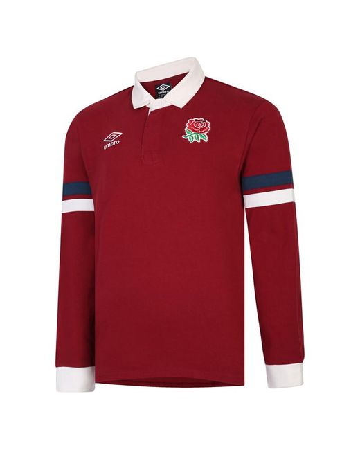 Umbro England Rugby Long Sleeve Classic Shirt Adults