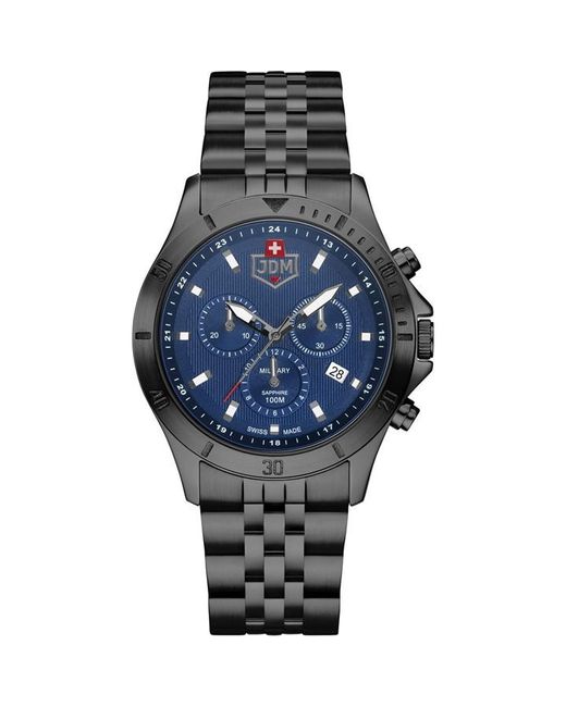 Jdm Military Delta IP Blue Dial Chronograph Watch