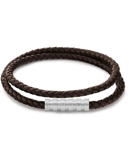 Calvin Klein Gents Jewellery Leather Bracelet