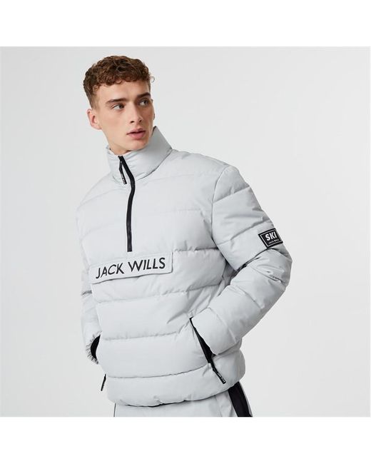 Jack Wills Half-Zip Puffer Jacket