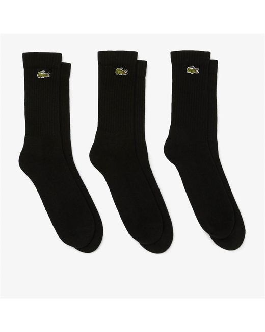 Lacoste 3 Pack Crew Socks
