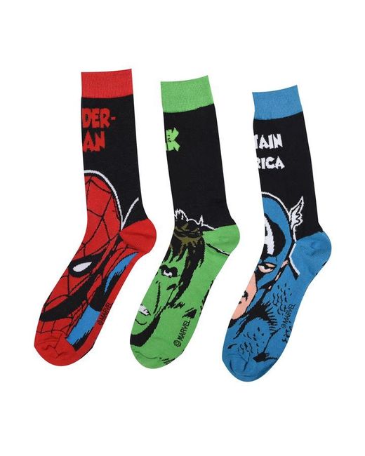 Marvel 3 Pack Crew Socks