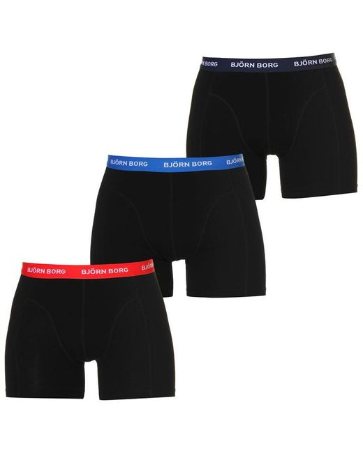 Bjorn Borg Bjorn 3 Pack Contrast Boxer Shorts