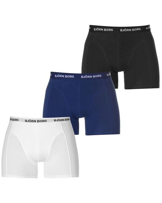 Bjorn Borg Bjorn 3 Pack Solid Boxer Shorts