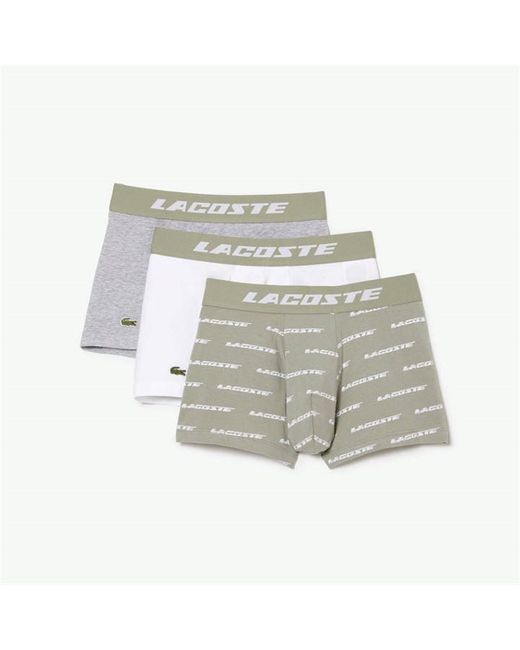 Lacoste 3 Pack AOP Boxer Shorts