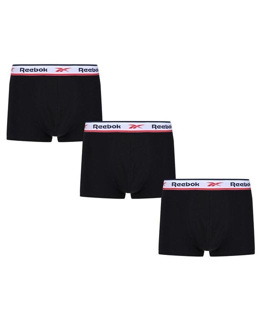 Reebok 3 Pack Cotton Performance Boxer Shorts