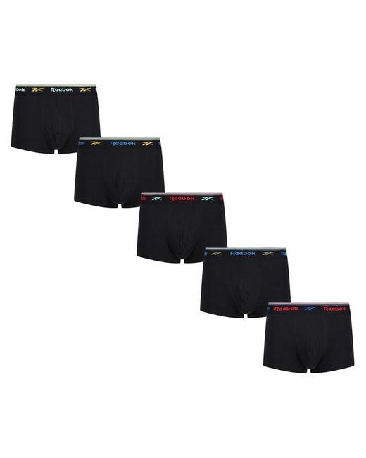 Reebok 5 Pack Logo Boxer Shorts