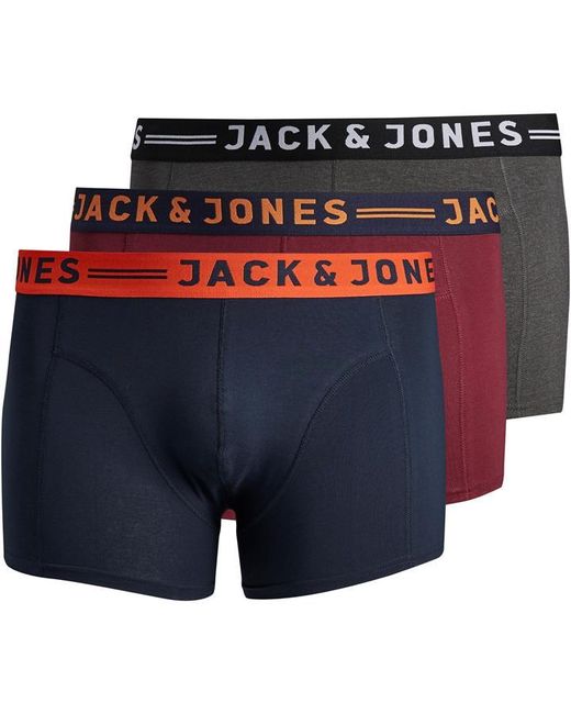 Jack & Jones 3 Pack Trunks Plus