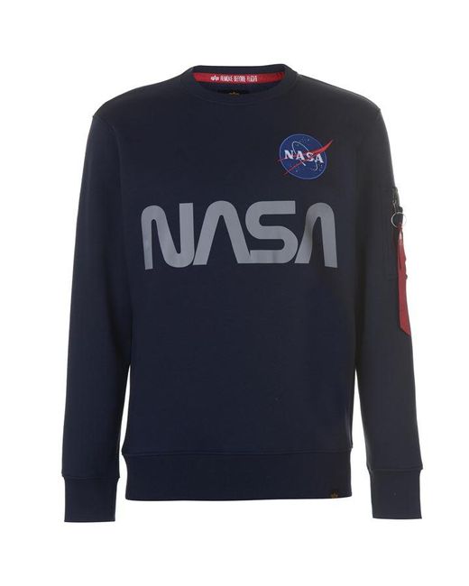 Alpha Industries NASA Reflective Crew Sweatshirt