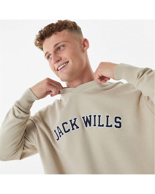 Jack Wills Varsity Graphic Crew Sweatshirt