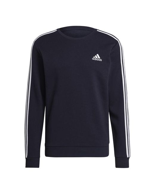 Adidas Crew 3-Stripes Pullover Sweatshirt