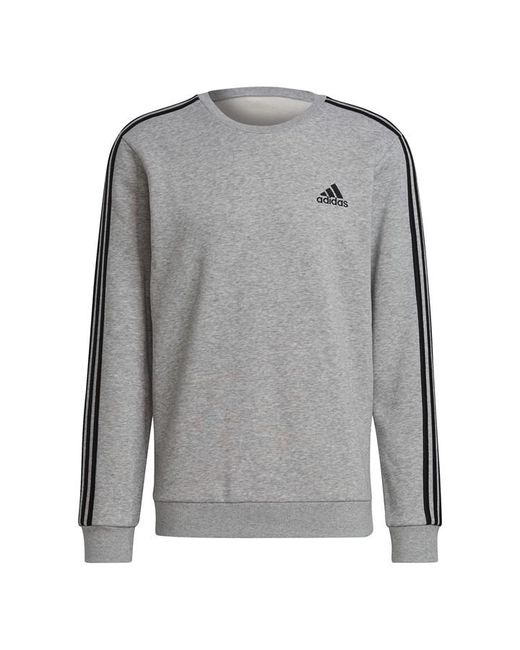 Adidas Crew 3-Stripes Pullover Sweatshirt